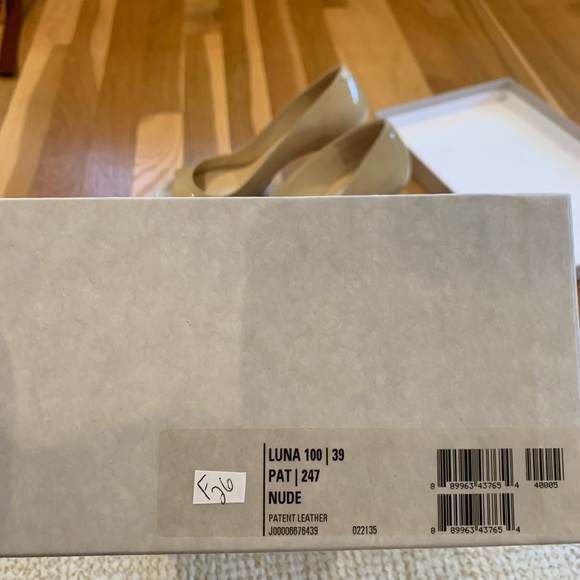 Jimmy Choo Nude Patent Heels- Luna 100, size 39. - Picture 7 of 7